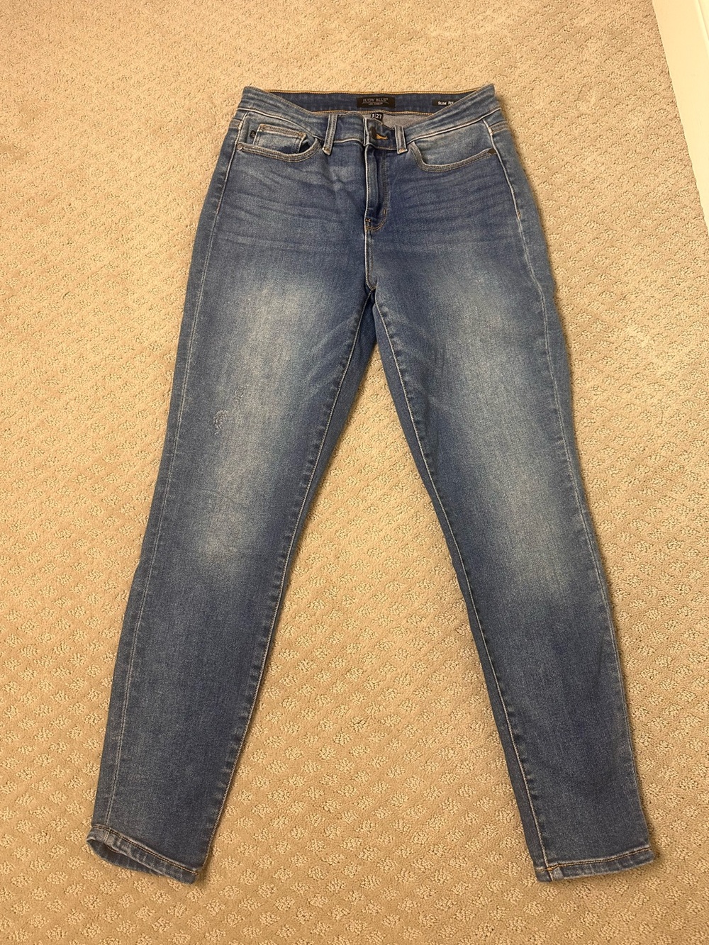 Sz 5/27 Judy Blue Slim Fit stretch medium wash jeans